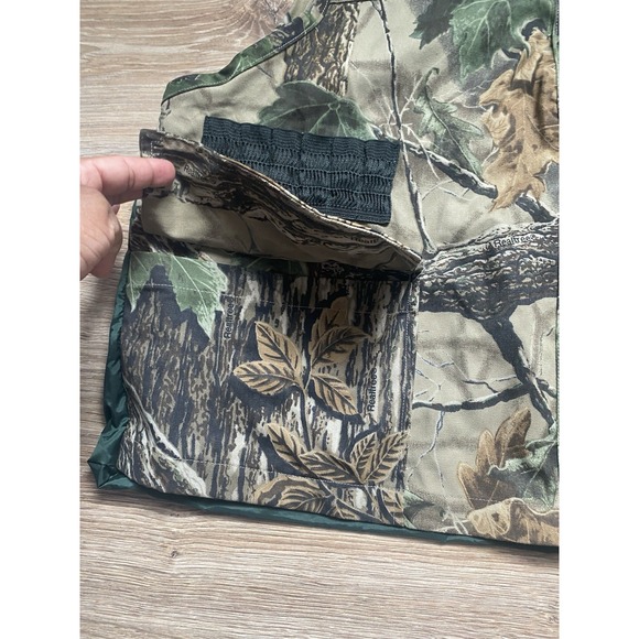 Vintage RealTree Bark Camo Duck Hunting Vest Bullet Pouch Sz L - Picture 4 of 12